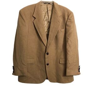 Vintage 100% camel hair men’s two button blazer Size 42 Regular